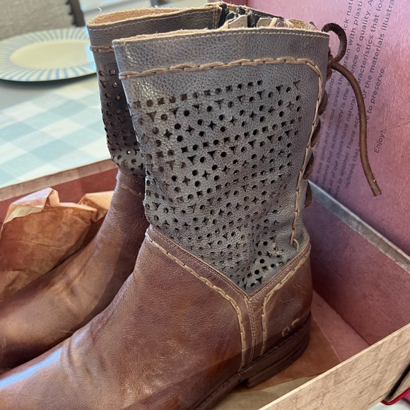 Bed Stu Cheshire Boots - Tan Rustic Taupe Rustic Mason BFS - Picture 4 of 8